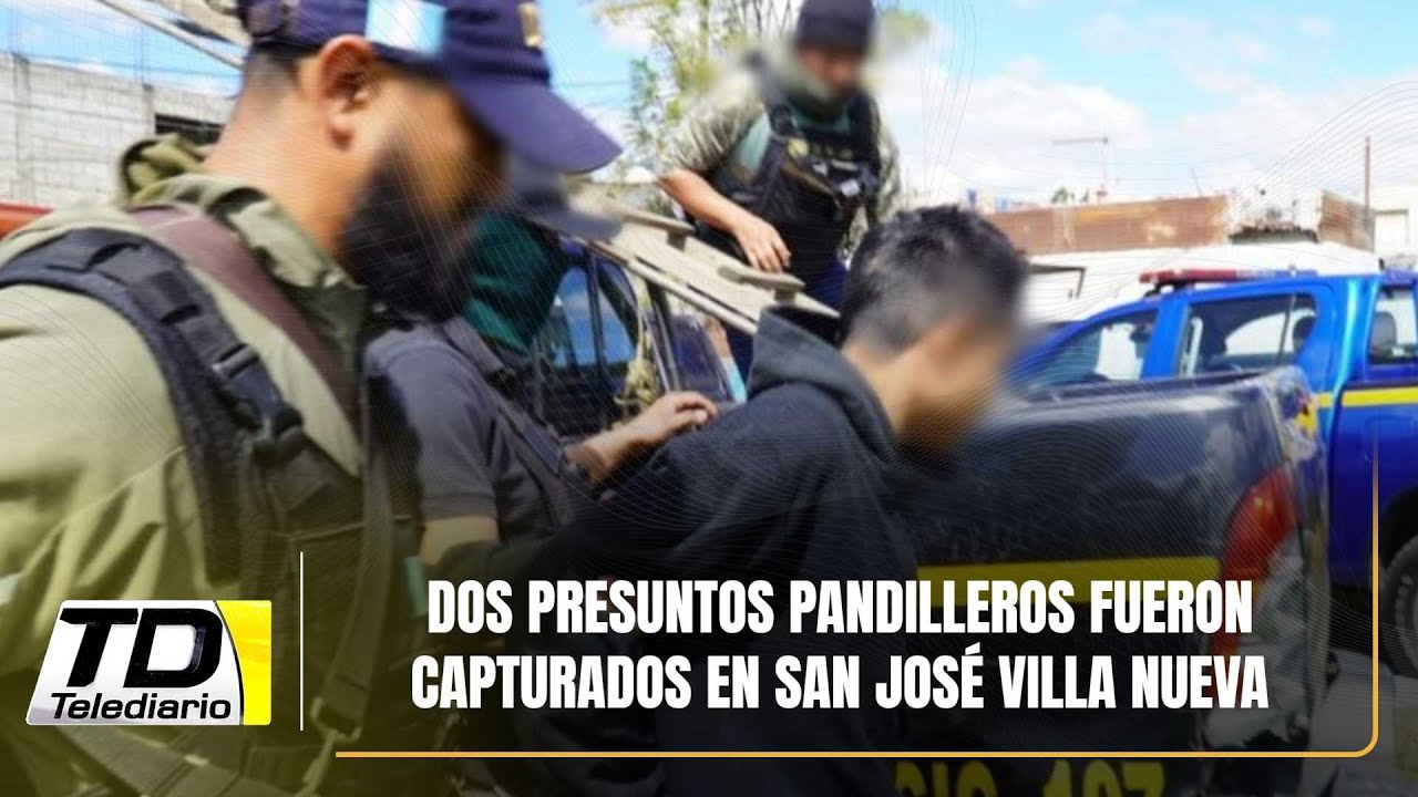 Dos presuntos pandilleros fueron capturados en San José Villa Nueva