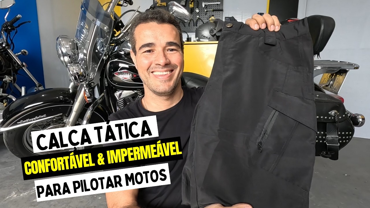 CALÇA TÁTICA MILITAR: BOA - BARATA - IMPERMEÁVEL E CONFORTÁVEL PARA PILOTAR MOTOS.