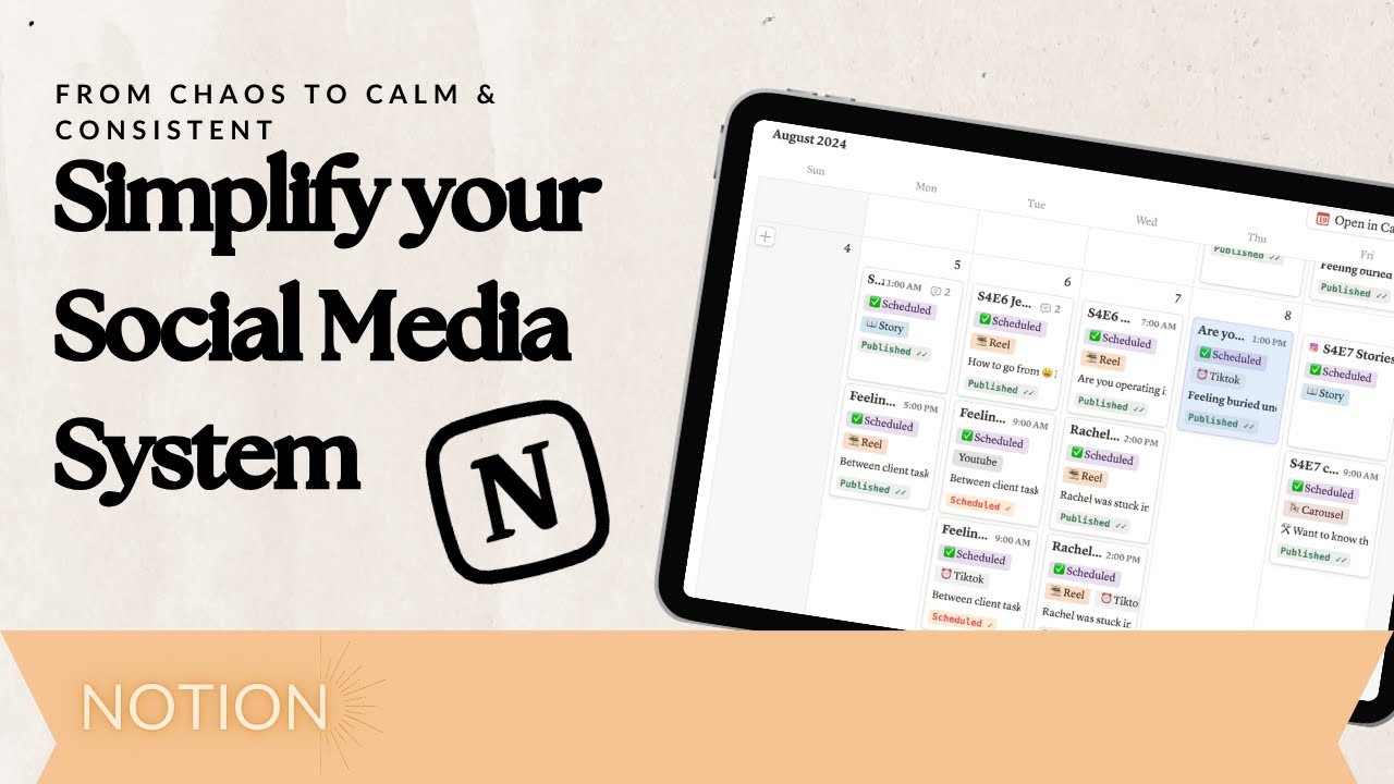 The Easiest Way to Plan & Schedule Social Media Content from Notion—No More Switching Between Tools!
