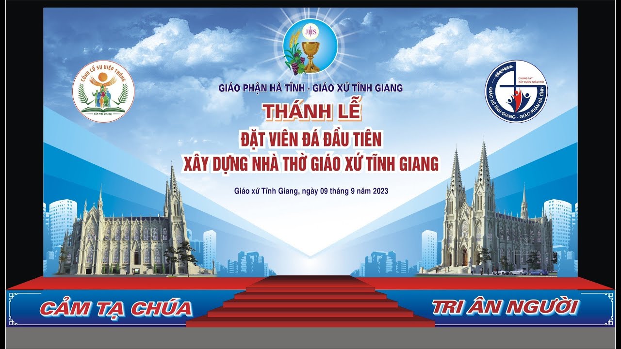 Thánh Lễ làm phép và đặt viên đá đầu tiên Xây dựng Nhà thờ Giáo Xứ Tĩnh Giang