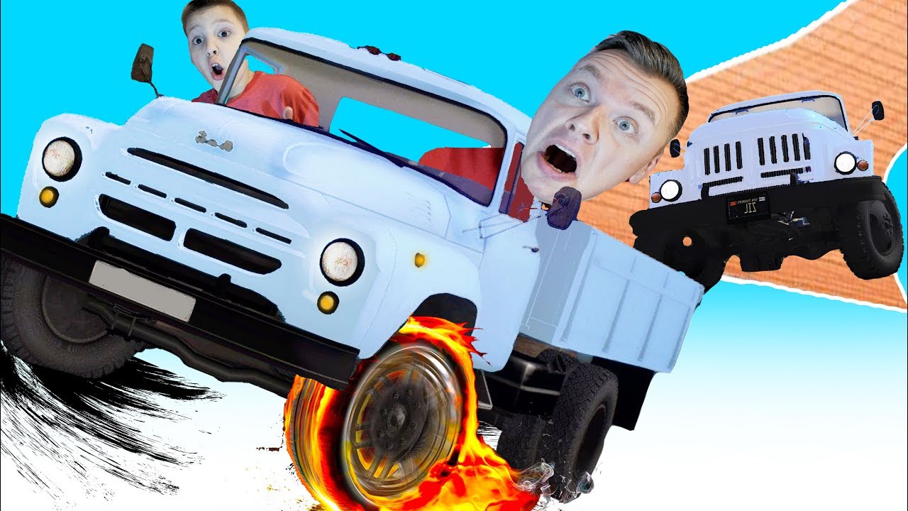 От ПОЛИЦИИ без КОЛЕСА на ЗИЛ 130 !!! ИГОРЬ и ПАПА в ПОГОНЕ