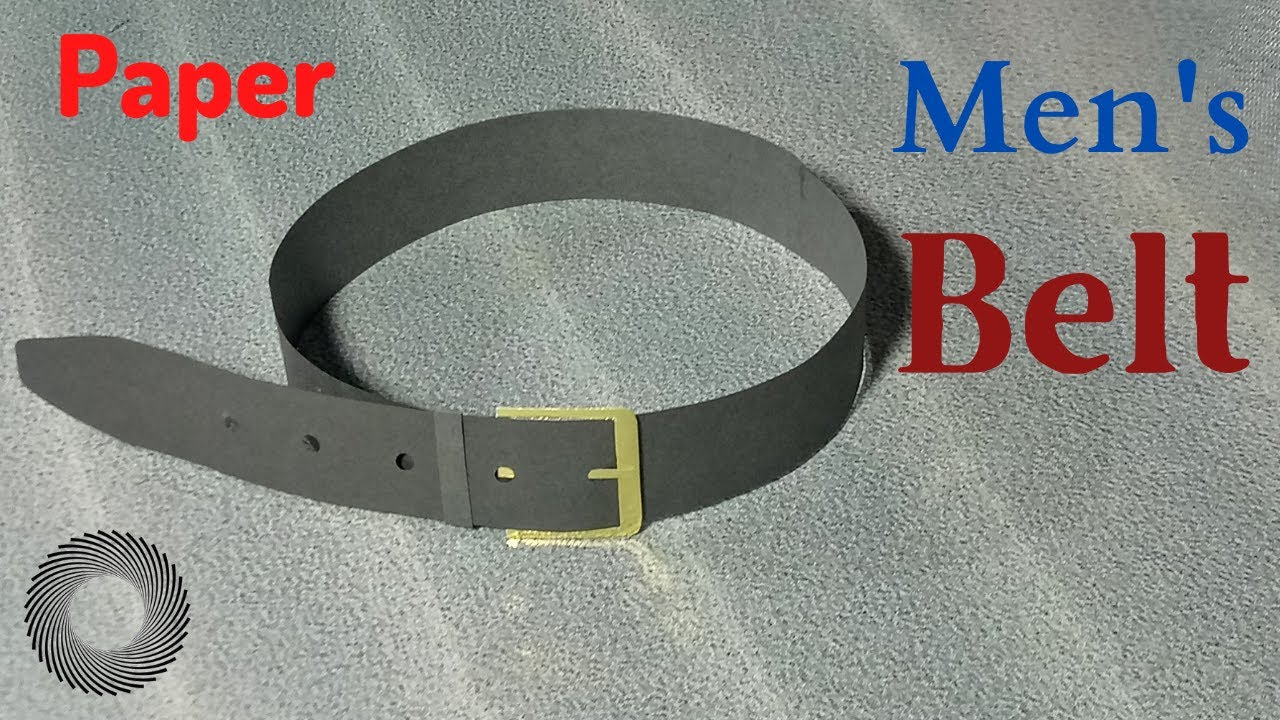 DIY Men's belt | paper craft | R black craft studio.