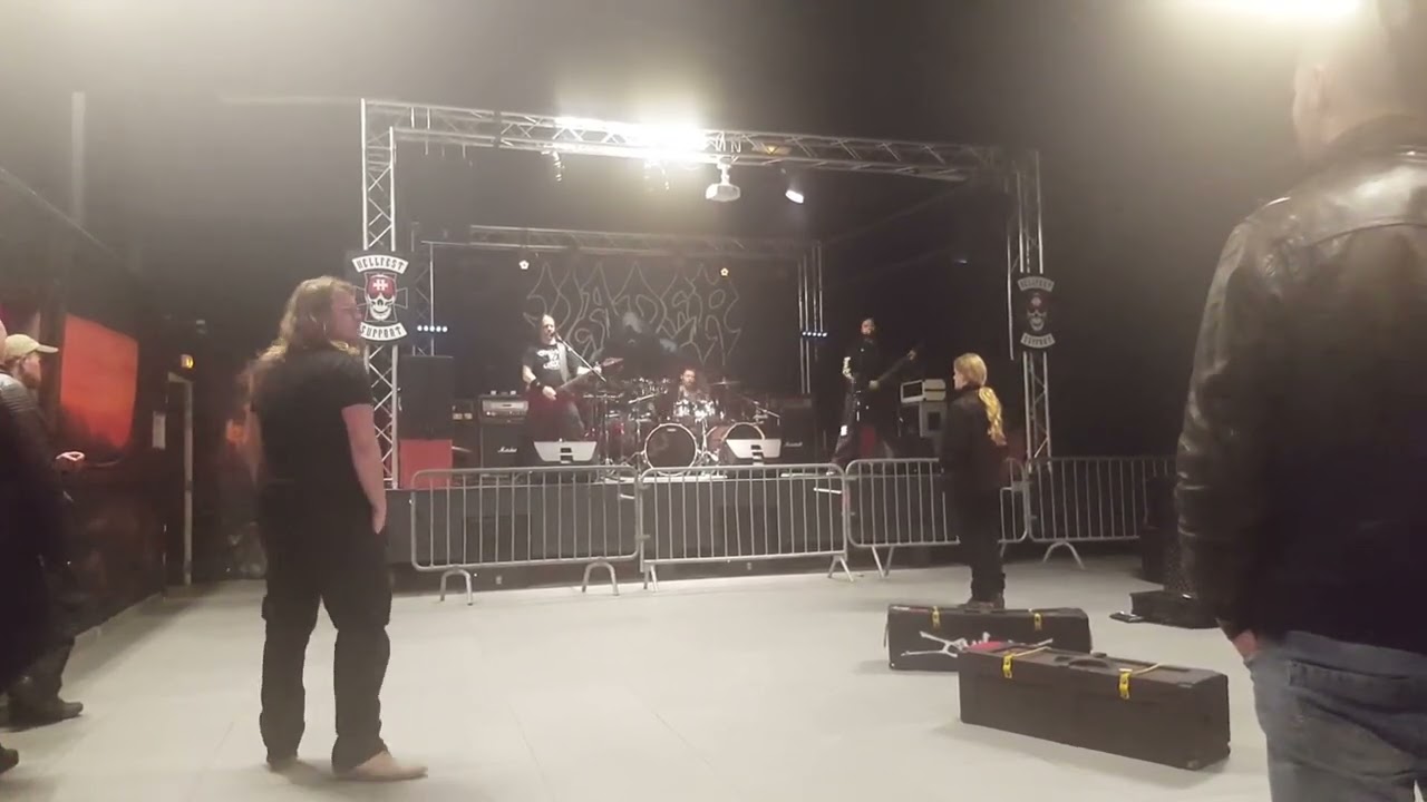 Hate Eternal- Soundcheck Le Rat's, Puget, France. Europe Tour 2016