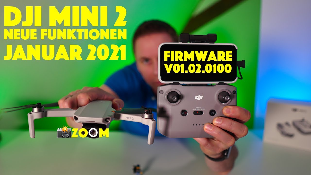 DJI Mini 2: Neue Funktionen mit Firmware Update V01.02.0100 - Foto Zoom und 60 FPS und mehr- deutsch