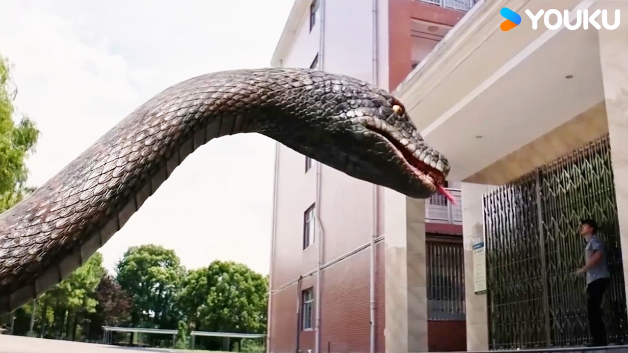 🐍😰🚨Snake silently behind man! Danger danger! | Rising Boas in a Girl's School | YOUKU MONSTER MOVIE