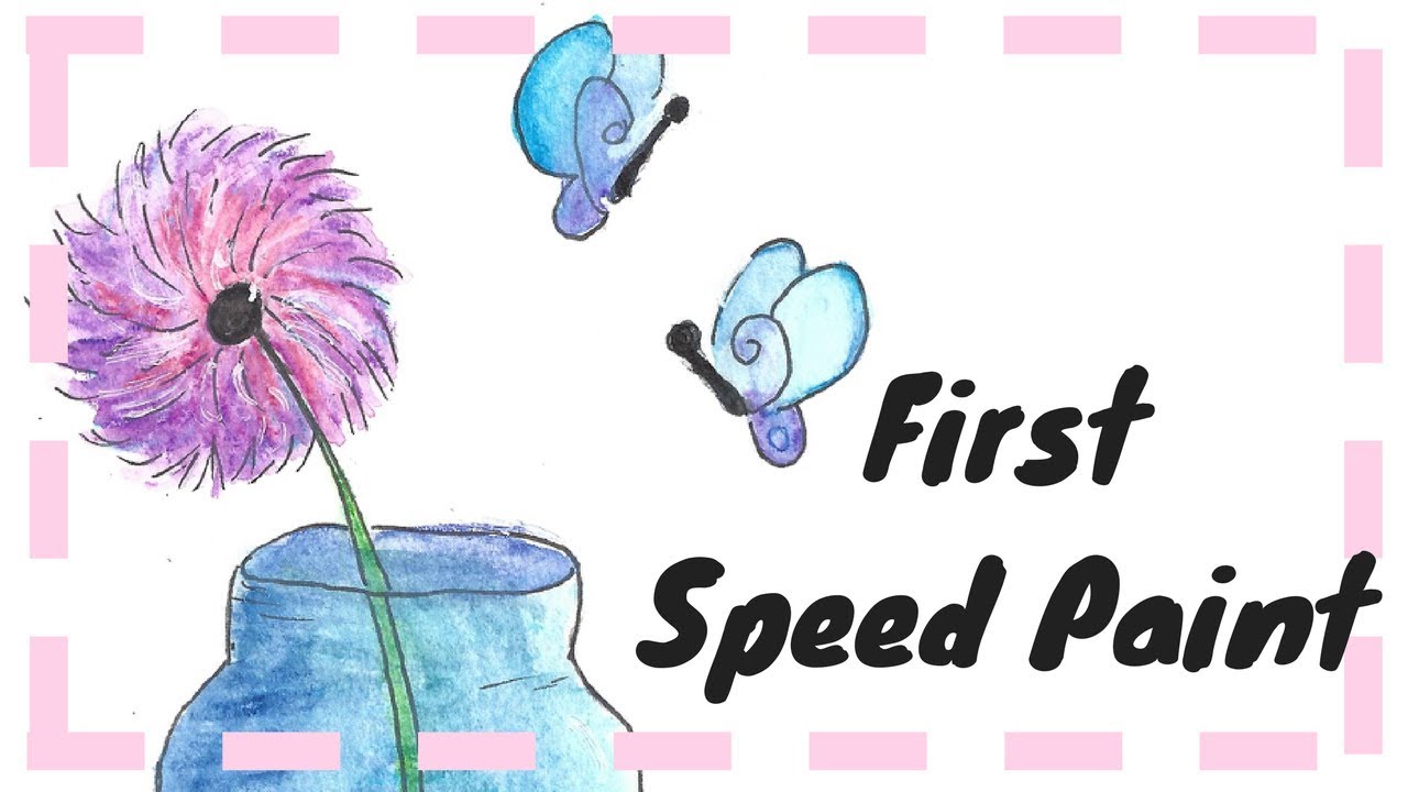 FIRST SPEED PAINT | 'Colorful Wish' (Casual Watercolor Art)