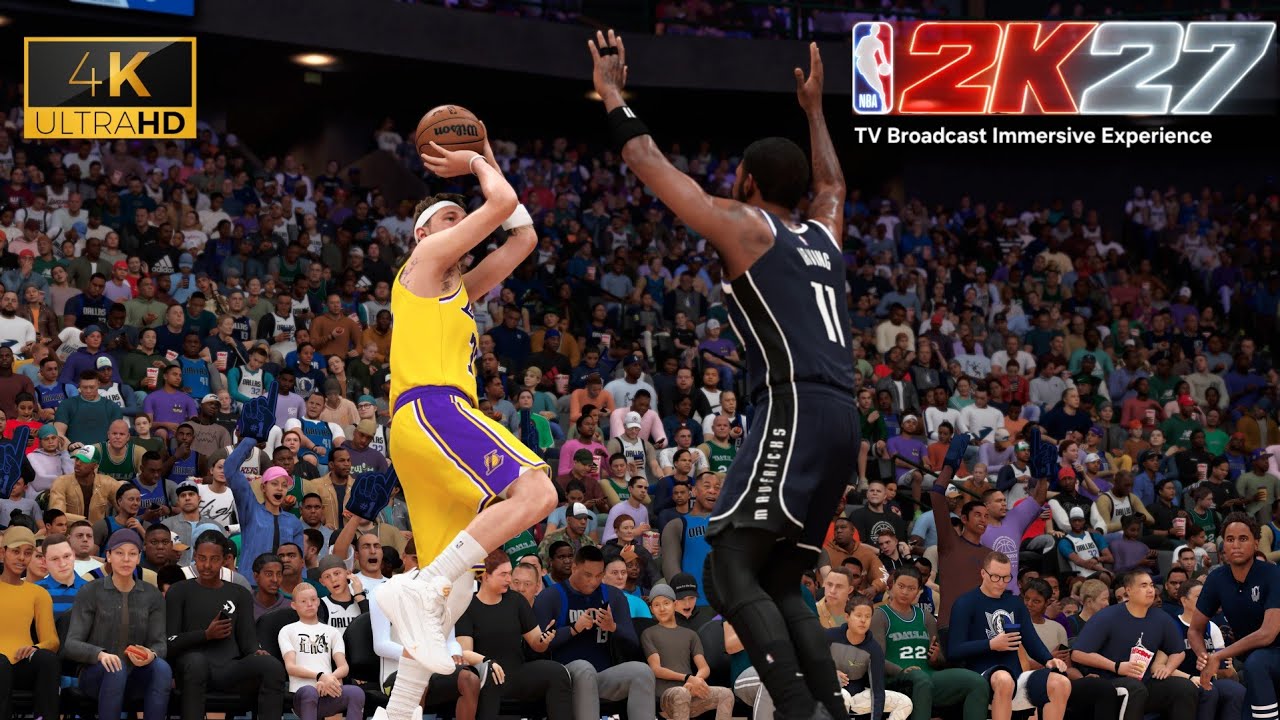 NBA 2K27 PS5 PRO 4K UHD | Lakers против Mavs | Эффект телевизионной трансляции!