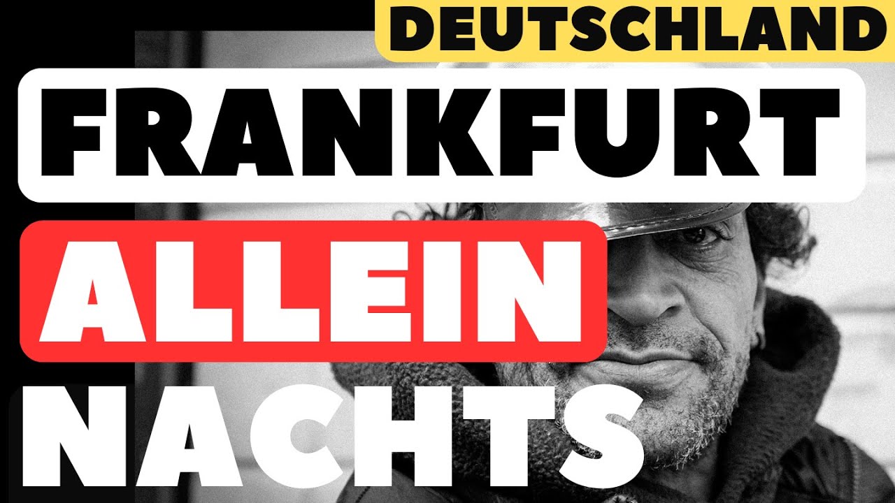 Ich laufe allein durch das Bahnhofsviertel in Frankfurt