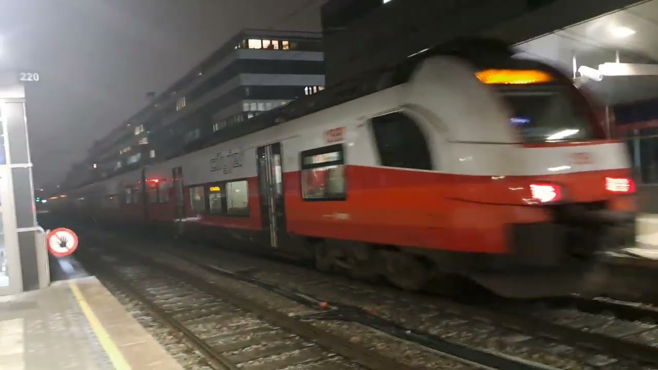 Züge in Wien Traisengasse 22.1.2026