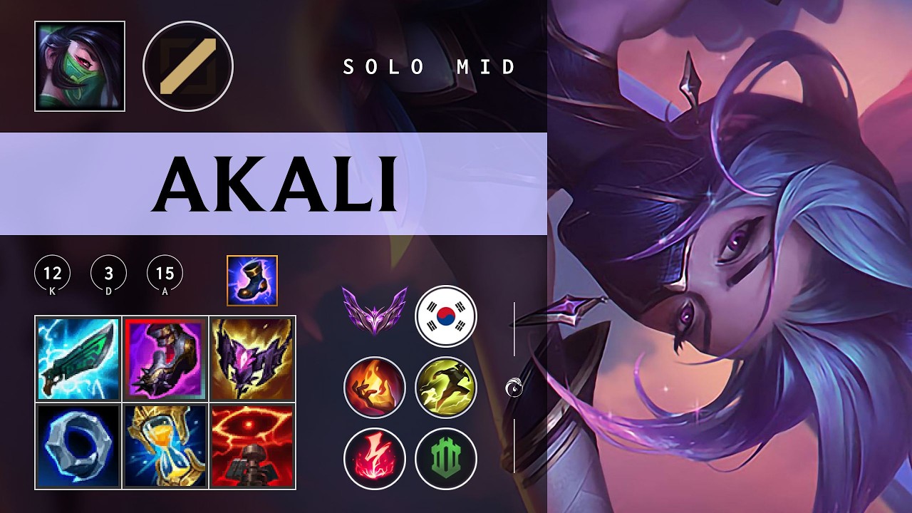 Akali Mid vs Yone - KR Master Patch 26.04