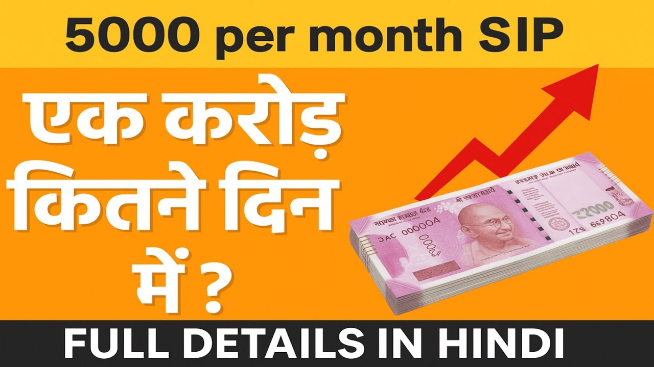 ₹5000 Monthly SIP Se 1 Crore Kaise Banaye | SIP Return Calculator Hindi