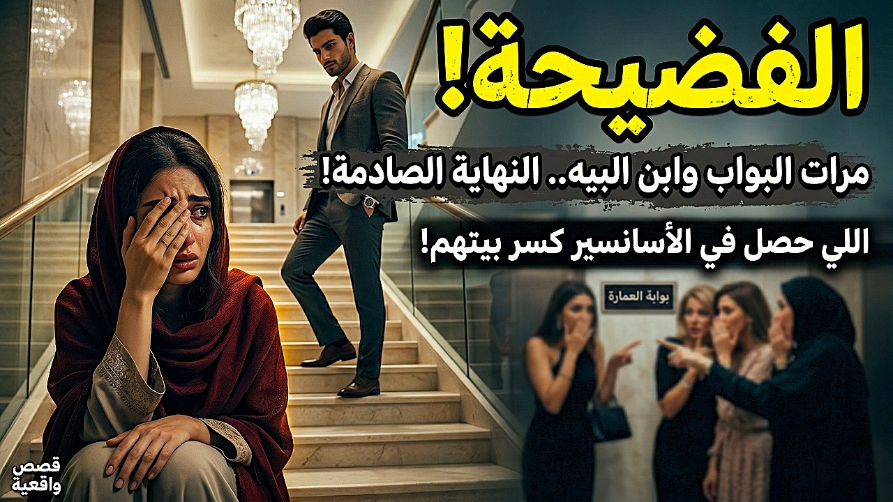 مرات البواب وابن البيه فتح عنيا وطلع اشطر من البواب جوزي🔥 قصه حقيقيه