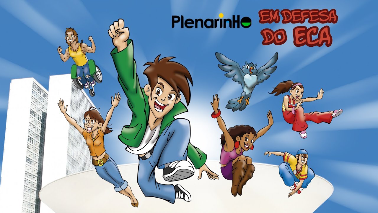 Revistinhas animadas - Turma do Plenarinho Jovem em defesa do ECA