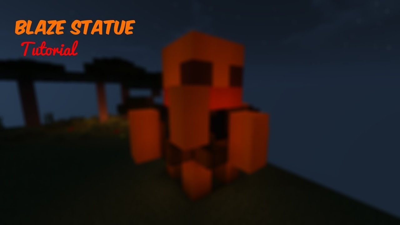 Minecraft - How To Make A Blaze Statue