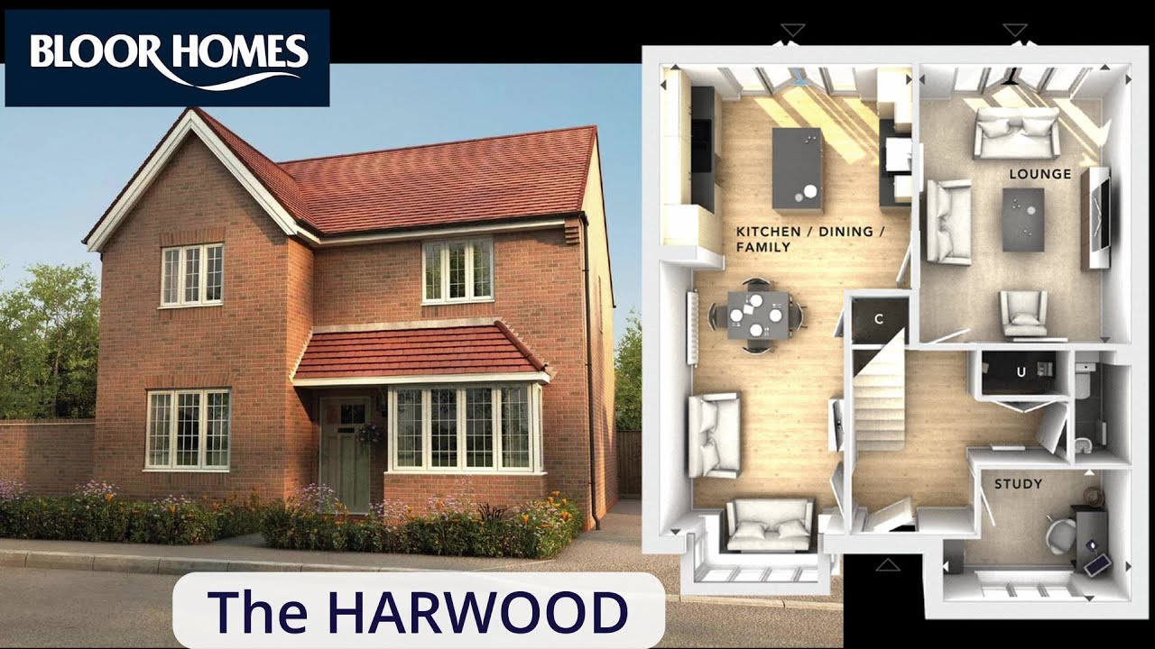 Bloor Homes 伯明翰 B49 Alcester 4房示範單位 the Harwood
