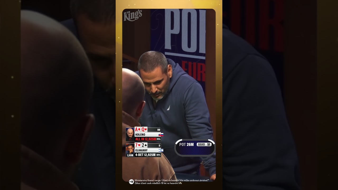 Не игра 7-2 &mdash; это мини-турнир WSOPE с бай-ином &euro;1350! 💥Осталось всего 11 игроков, борющихся за бр...