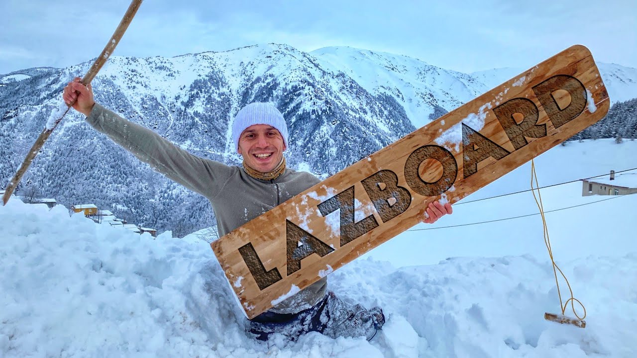 Snowboard Değil, 'Laz'board! // 200 Yıllık Dağ Evinde Bir Gece