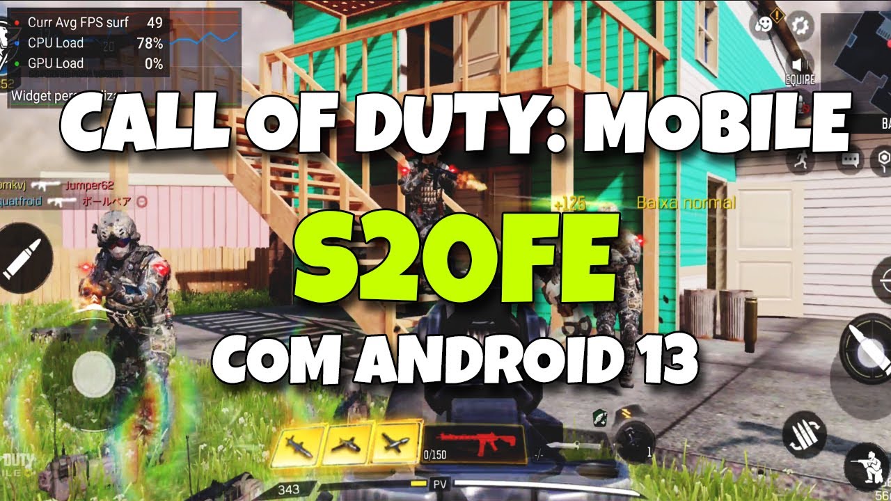Call Of Duty: Mobile Gameplay no Galaxy S20 FE | Android 13
