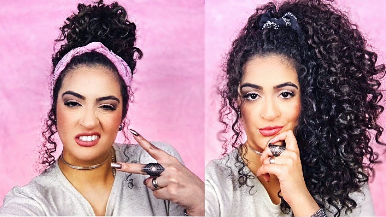 PENTEADOS USANDO BANDANAS PARA CABELOS CACHEADOS | Aline Amaro
