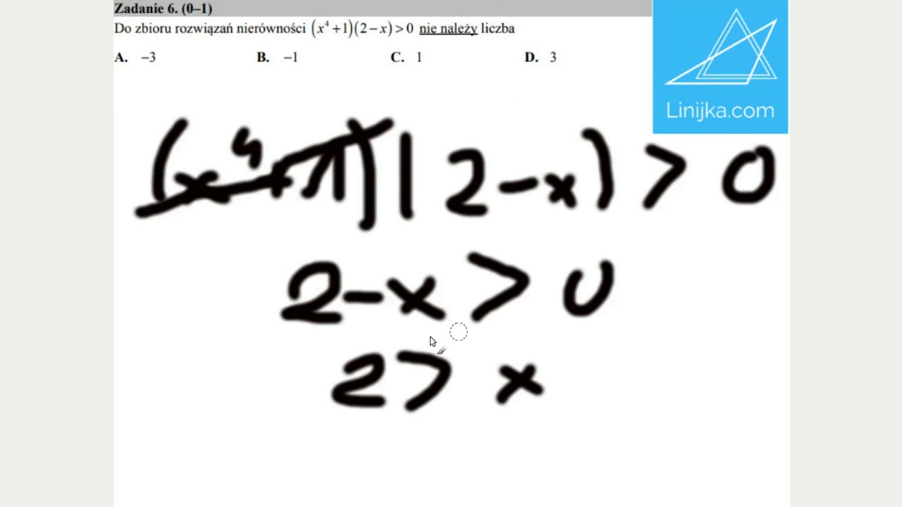 Matura matematyka 2017 - zad 6 - poziom podstawowy