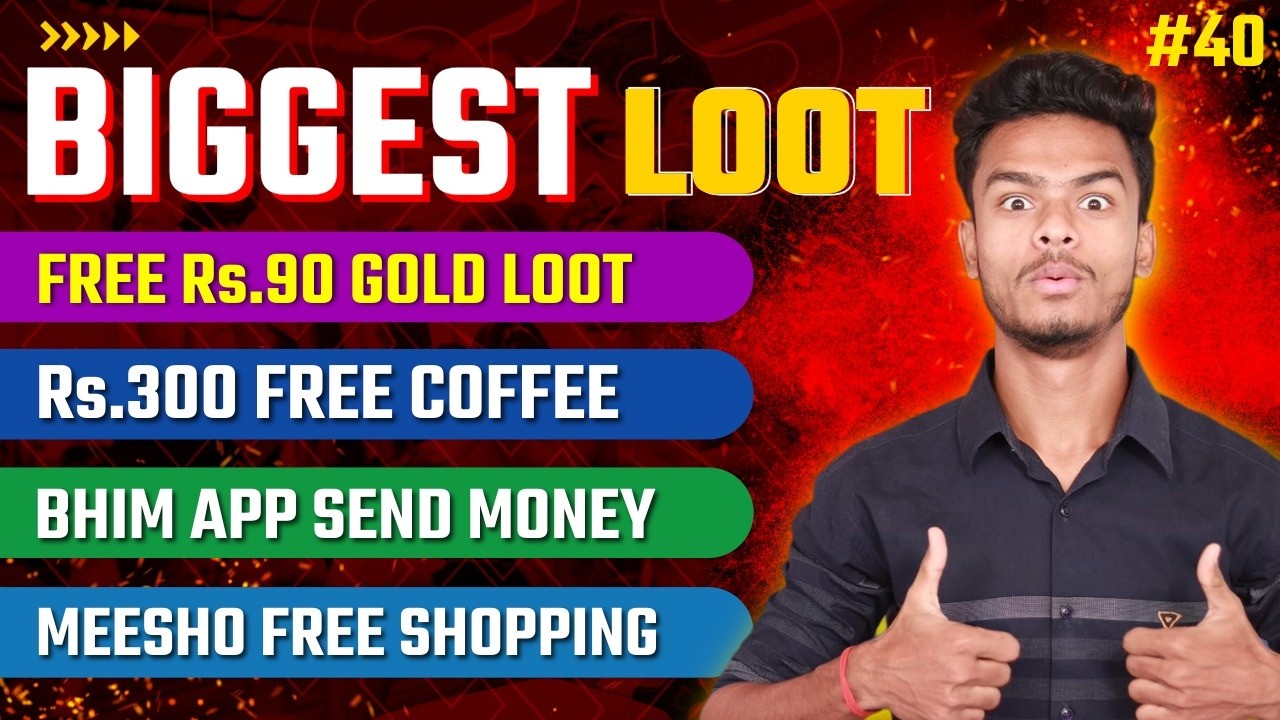 Free Gold Loot, Free Starbucks Coffee, G-pay Rs.100 Cashback, Bhim App Send Money, Paytm UPI Lite