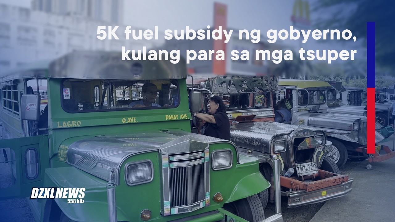 “₱5k fuel aid, parang limus—Jeepney group, humihirit ng mas malaking tulong sa gobyerno” | DZXL News