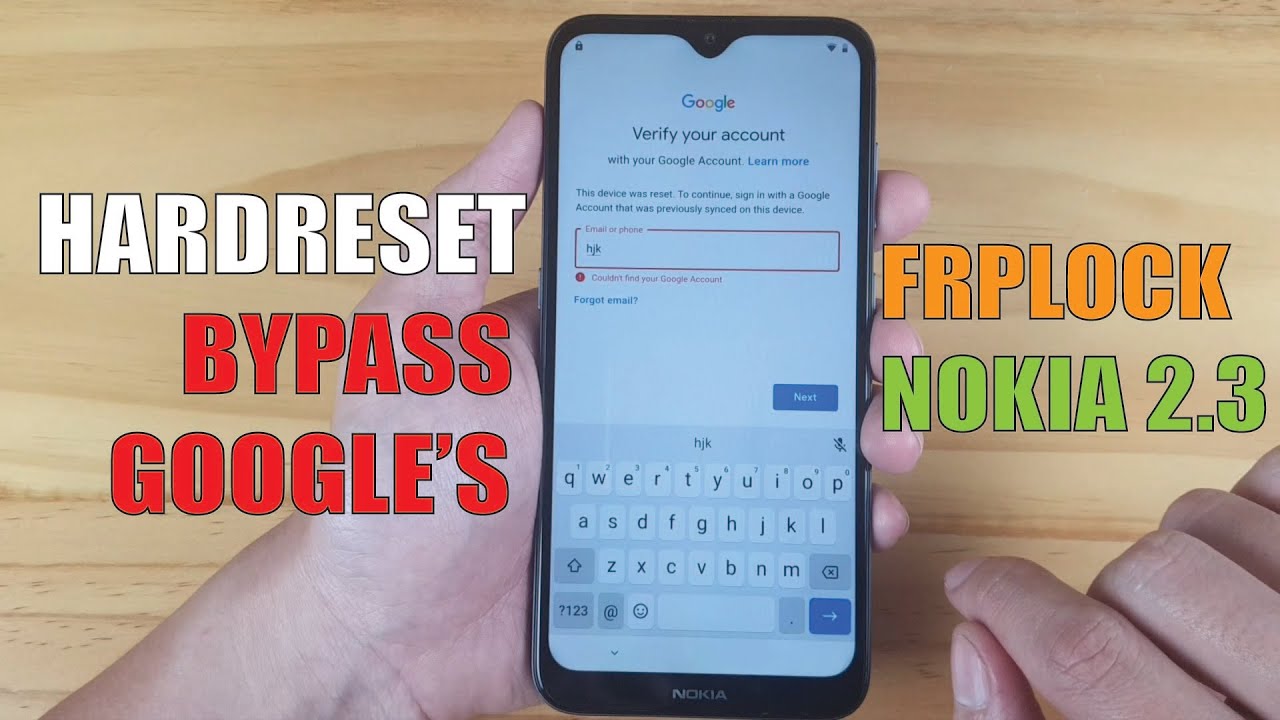 HOW TO BYPASS GOOGLE FRP LOCK & HARDRESET ON NOKIA 2.3