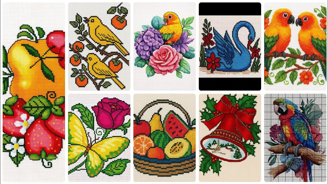 Very attractive and beautiful cross stitch design ideas for home decor