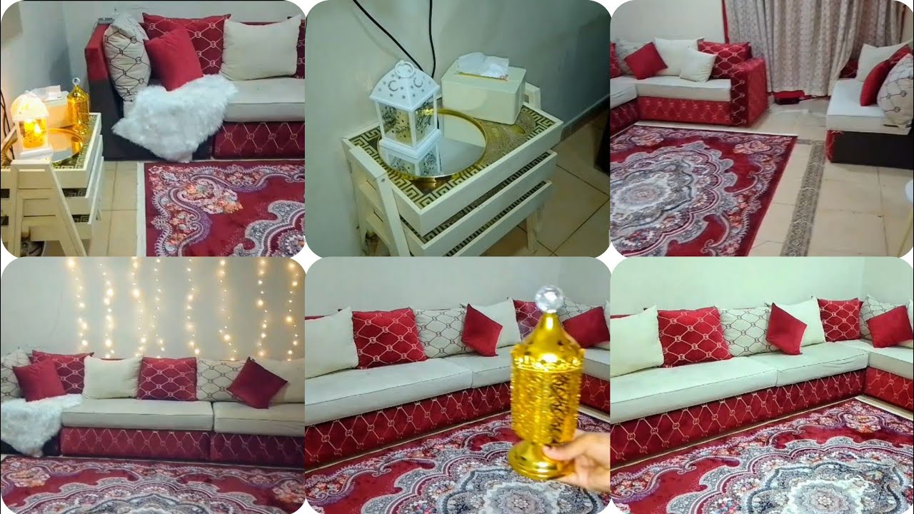 روائح رمضان 🌙هلت 🎉جهزت الصاله بفرش رمضان واول هديه لي ف جدة😍