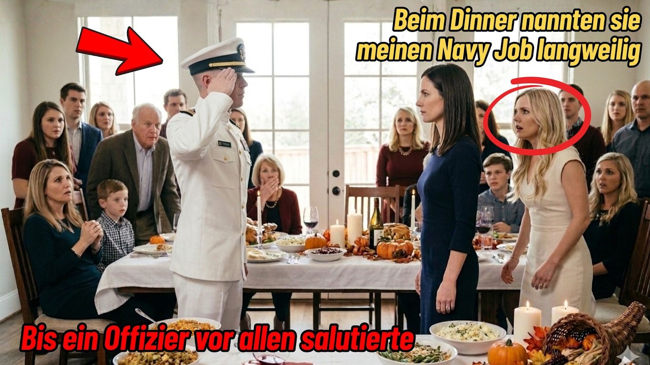 Beim Dinner nannten sie meinen Navy Job langweilig – bis ein Offizier vor allen salutierte