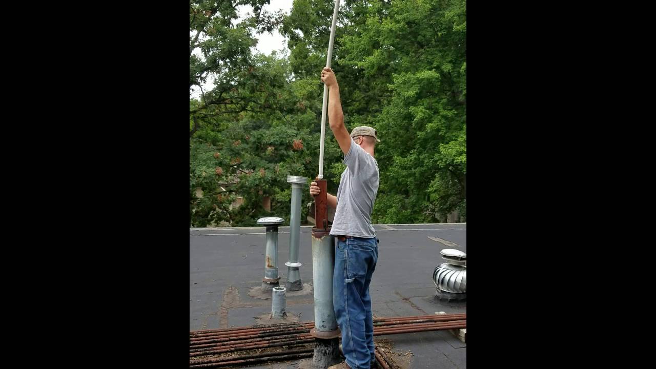Clearing a vent pipe