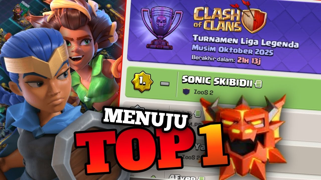 Legend League Attacks October Season | RC Charge with RR spam + Base link 