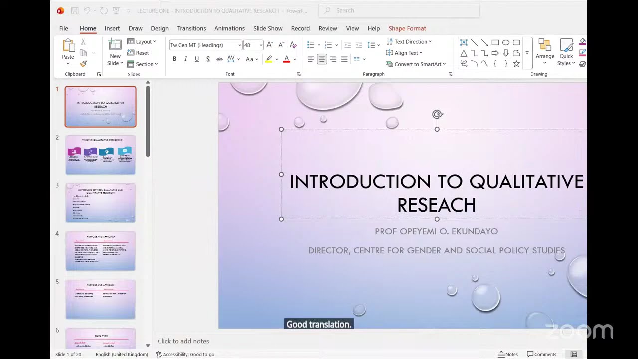 Qualitative Research Training
