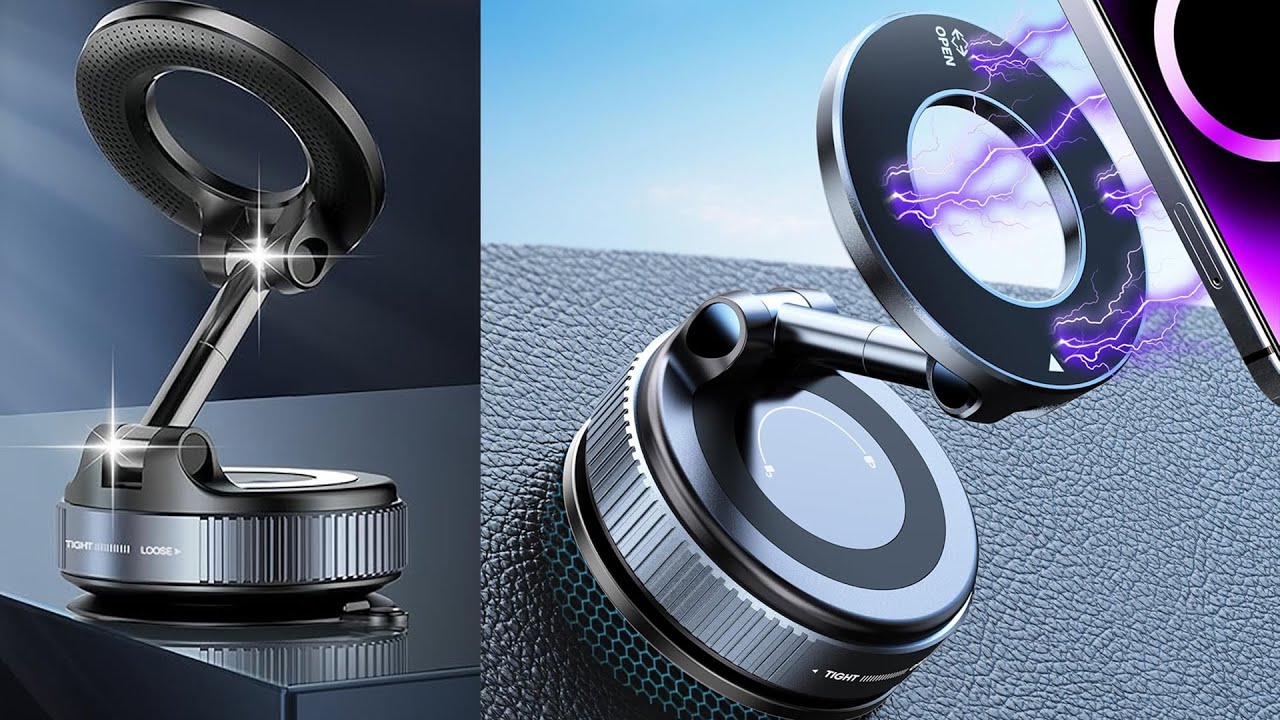 Upgraded 360&deg; Nano Gel Vacuum Magnetic Phone Holder, Car Phone Holder