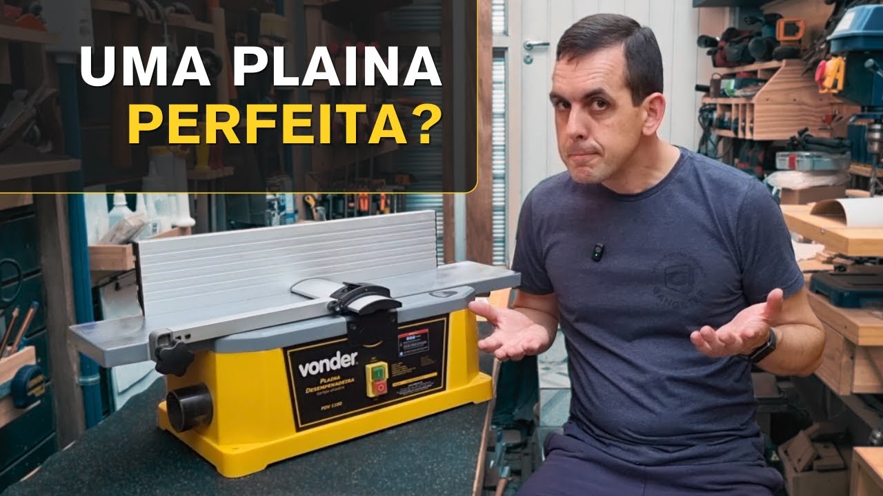 Plaina desempenadeira Vonder PDV 1100 - Testes e opinião