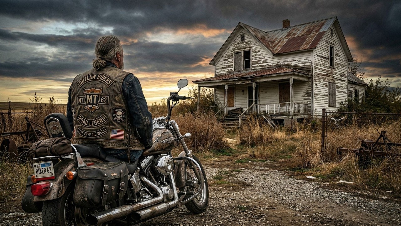 Kirúgták az idős Hell’s Angels motorost — aztán talált egy romos házat, és újjáépítette.