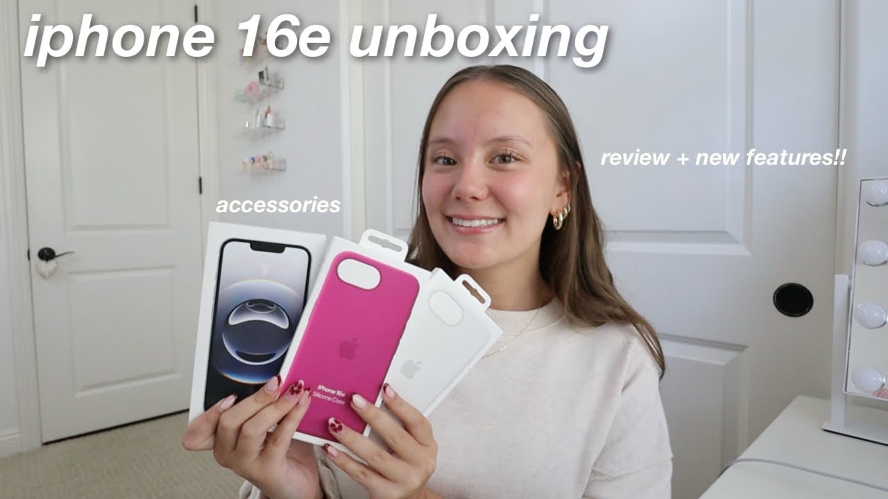 IPHONE 16E UNBOXING + REVIEW 📱🤍
