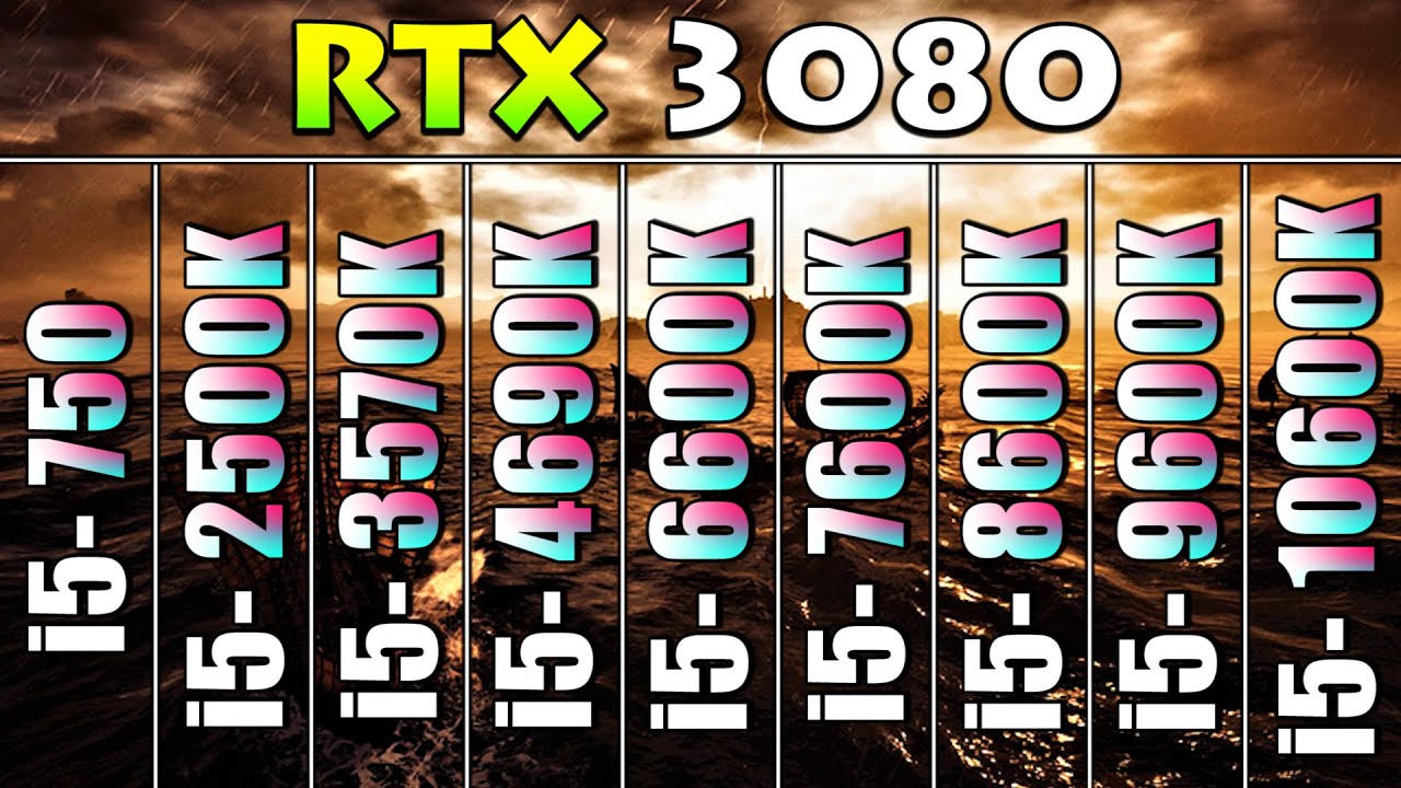 Core i5 All Generations (From 1st to 10th) | RTX 3080 10GB PC Gameplay Tested in 12 Games