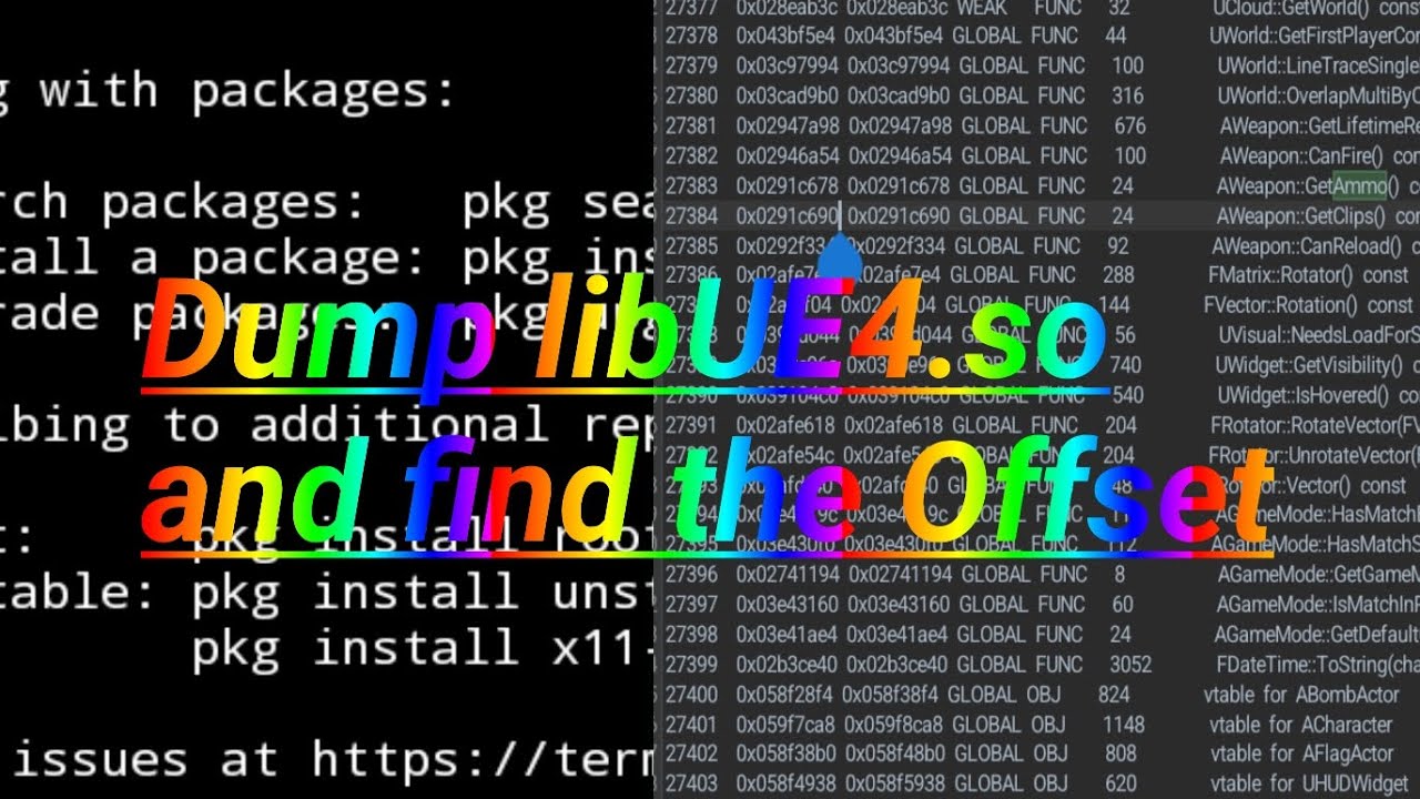 How To Dump libUE4.so using Termux | By @AFGKing7