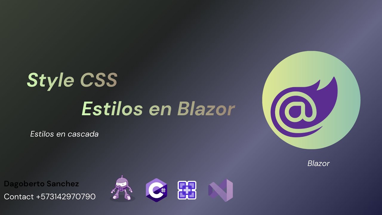 Jerarquía de estilos CSS. Cómo trabajar con CSS en Blazor. Hojas de estilo en cascada en Blazor .NET