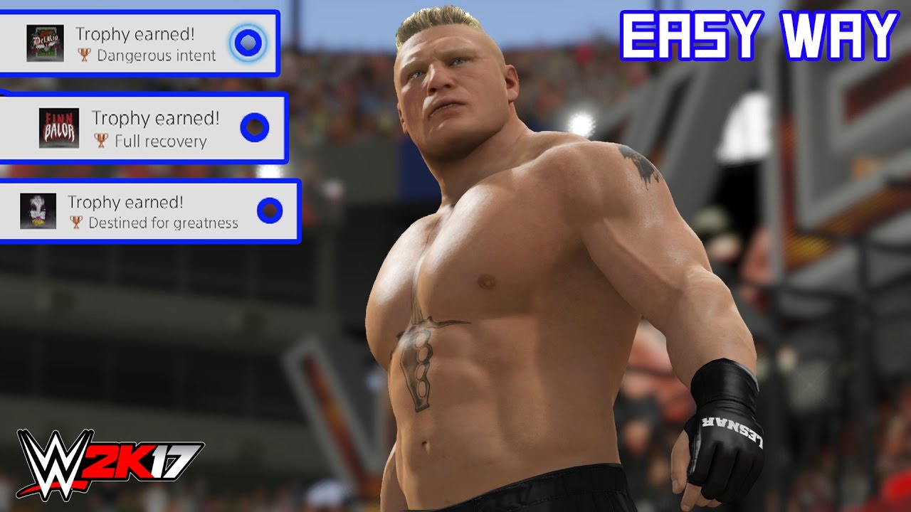 WWE 2K17 - Dangerous Intent/Full Recovery/Destined for greatness (Trophy/Achievement) | Easy Way