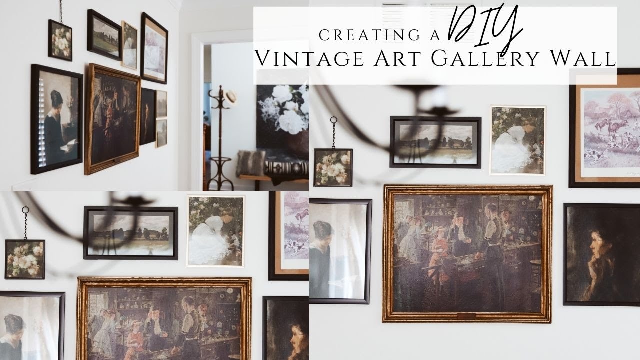 How to Create a DIY Vintage Art GALLERY WALL