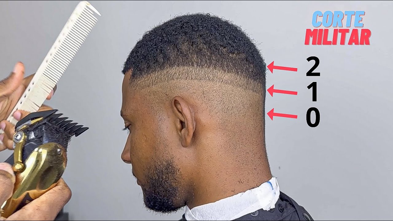 COMO FAZER CORTE MILITAR RAPIDO E FACIL / Paso a Passo mais F&aacute;cil do Mundo