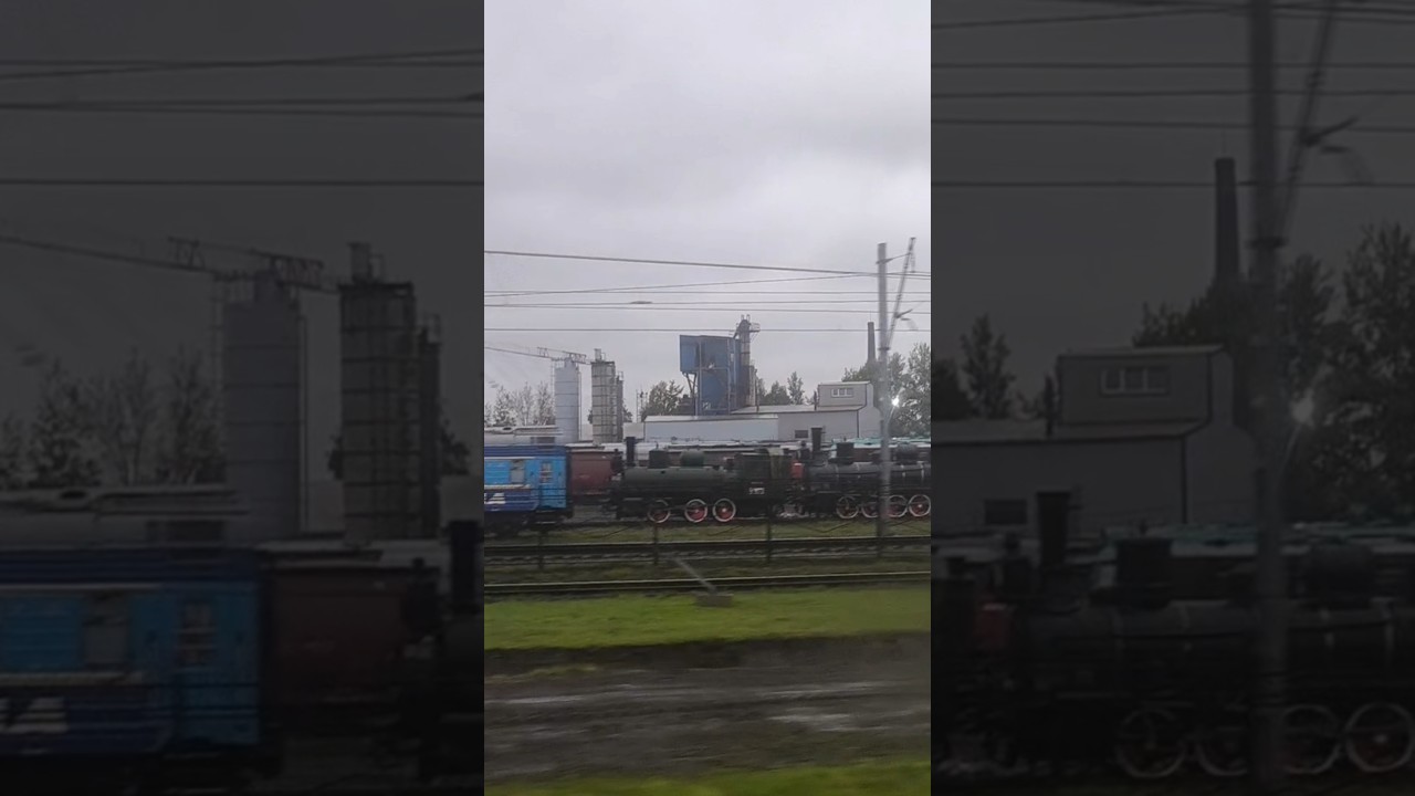 Бронепоезд БП43 и паровозы Ьвн-9773 Оп-7587, Эу-699-74, ФД20-1679, СО17-2724 и другие в СПБ
