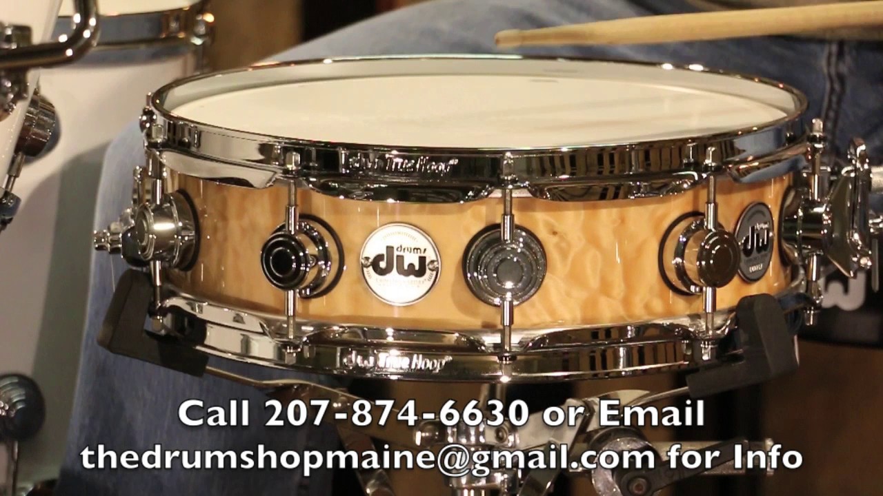 DW Collector's Snare, Exotic Quilted Maple, 4x14