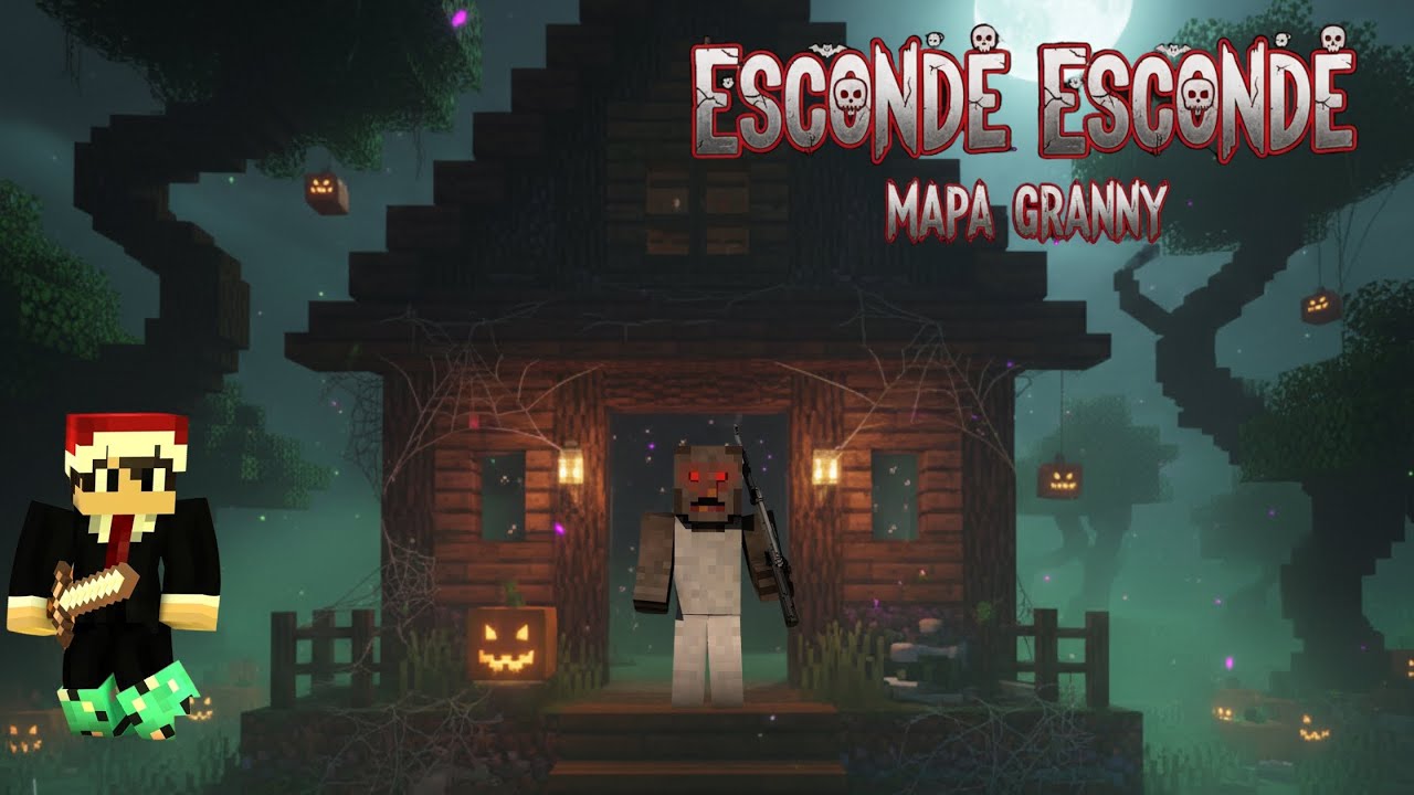 Minecraft: Esconde-Esconde no Mapa Granny (Halloween)