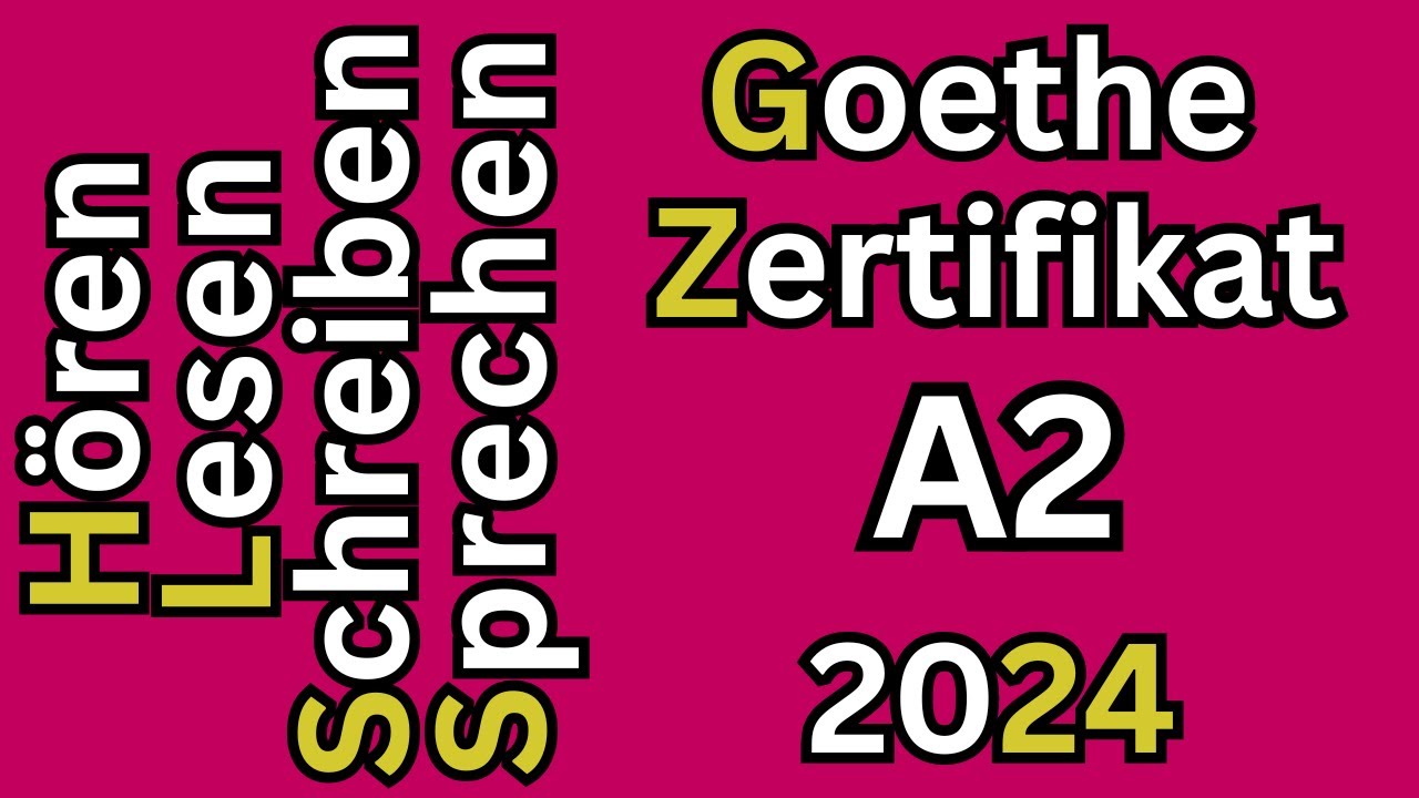 Hören, Lesen, Schreiben & Sprechen A2 Goethe-Zertifikat | Modelltest 1