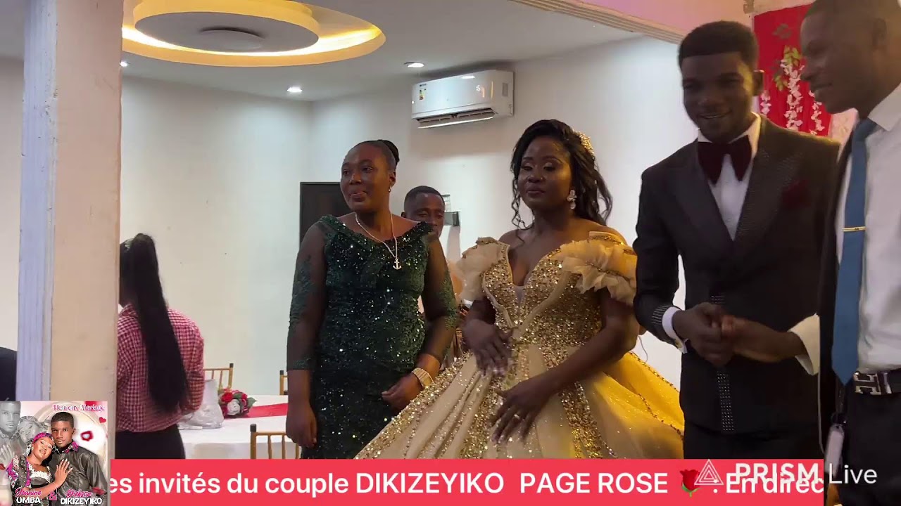 PAGE ROSE 🌹 : En direct sur KASA TV la Réception des invités du couple DIKIZEYIKO