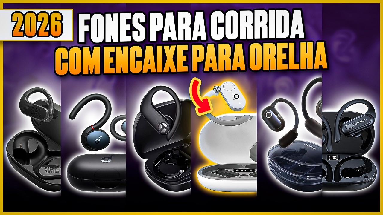 6 MELHORES FONES BLUETOOTH para CORRER em 2025! Modelos com Encaixe de Orelha - Fone para Corridas