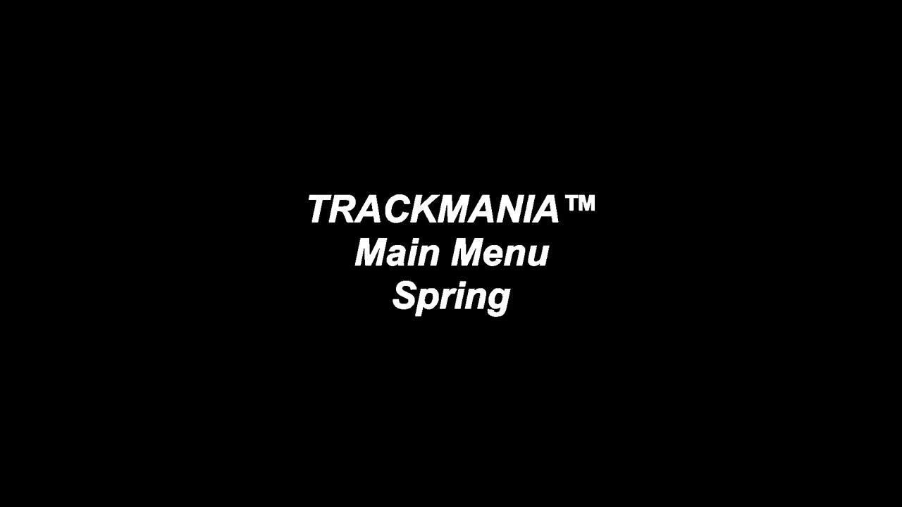 Every seasonal Trackmania main menu music.